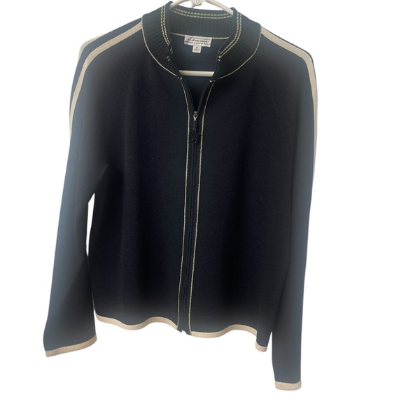 St. John sport black/green jacket size M - Picture 6 of 11